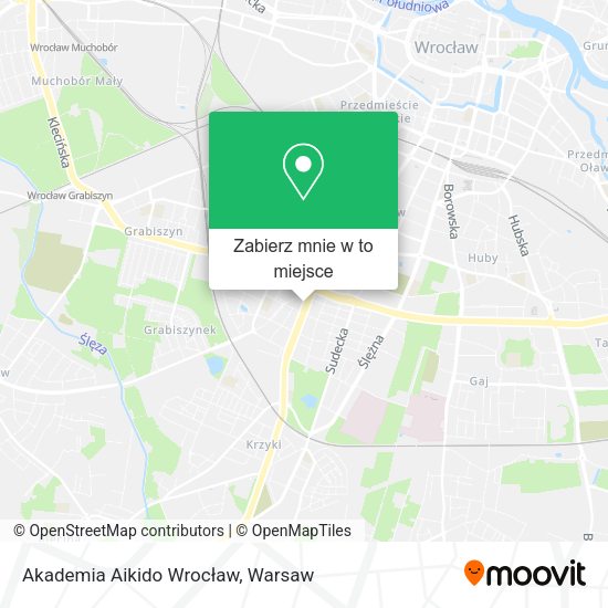 Mapa Akademia Aikido Wrocław