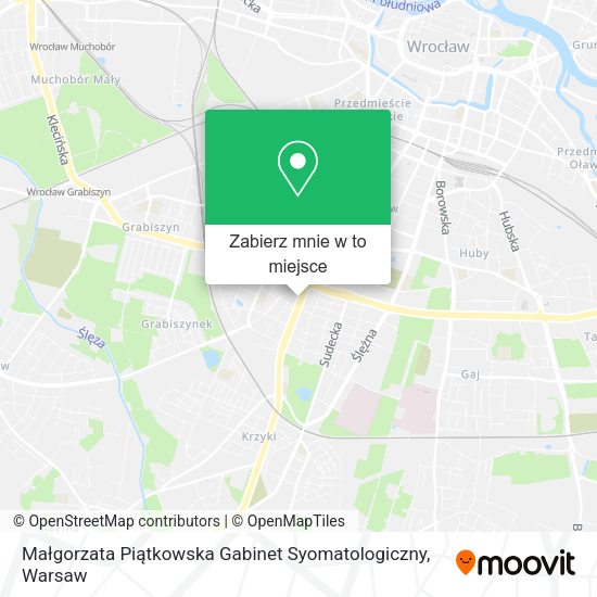 Mapa Małgorzata Piątkowska Gabinet Syomatologiczny