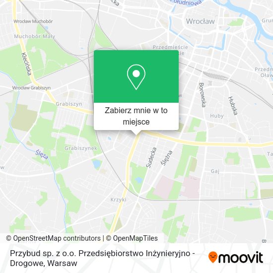 Mapa Przybud sp. z o.o. Przedsiębiorstwo Inżynieryjno - Drogowe