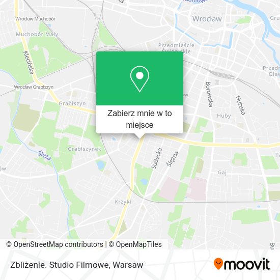 Mapa Zbliżenie. Studio Filmowe