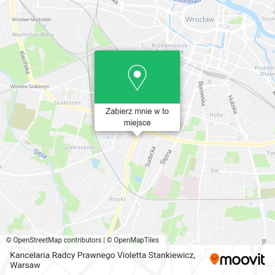 Mapa Kancelaria Radcy Prawnego Violetta Stankiewicz