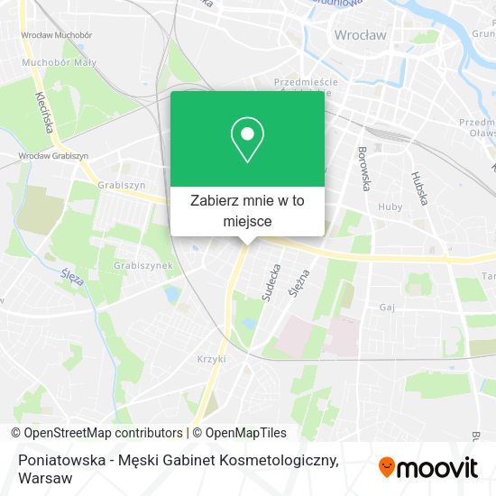 Mapa Poniatowska - Męski Gabinet Kosmetologiczny