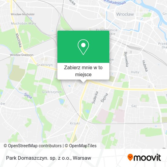 Mapa Park Domaszczyn. sp. z o.o.