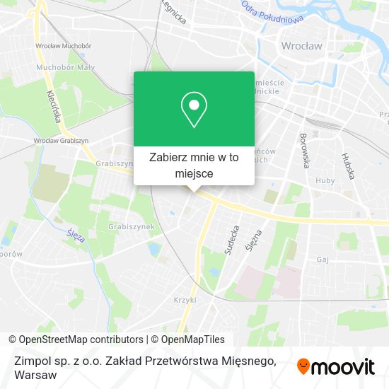 Mapa Zimpol sp. z o.o. Zakład Przetwórstwa Mięsnego