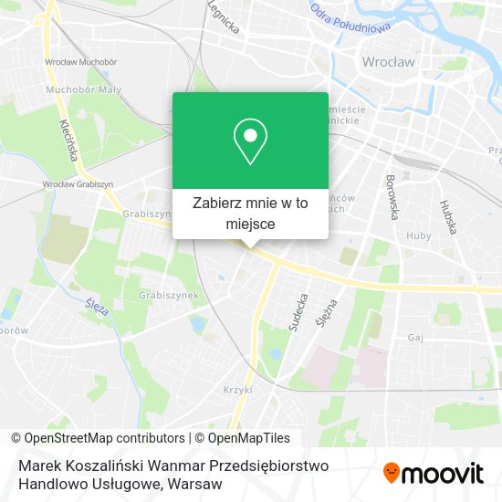 Mapa Marek Koszaliński Wanmar Przedsiębiorstwo Handlowo Usługowe