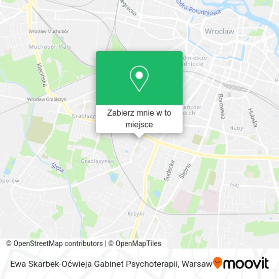 Mapa Ewa Skarbek-Oćwieja Gabinet Psychoterapii