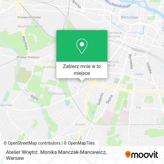 Mapa Atelier Wnętrz. Monika Manczak-Mancewicz