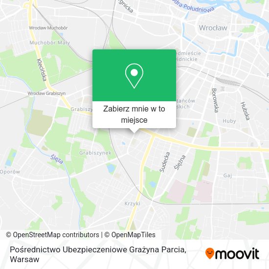 Mapa Pośrednictwo Ubezpieczeniowe Grażyna Parcia