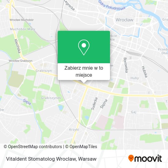 Mapa Vitaldent Stomatolog Wroclaw