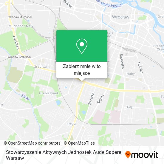 Mapa Stowarzyszenie Aktywnych Jednostek Aude Sapere