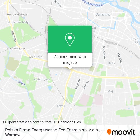 Mapa Polska Firma Energetyczna Eco Energia sp. z o.o.