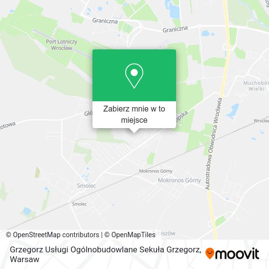 Mapa Grzegorz Usługi Ogólnobudowlane Sekuła Grzegorz