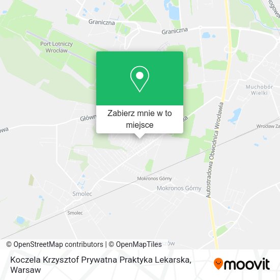 Mapa Koczela Krzysztof Prywatna Praktyka Lekarska