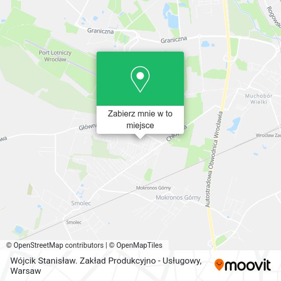 Mapa Wójcik Stanisław. Zakład Produkcyjno - Usługowy