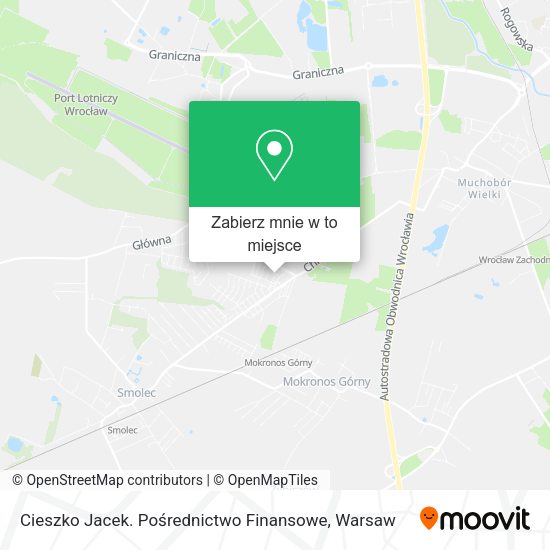 Mapa Cieszko Jacek. Pośrednictwo Finansowe