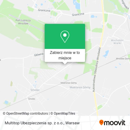 Mapa Multitop Ubezpieczenia sp. z o.o.