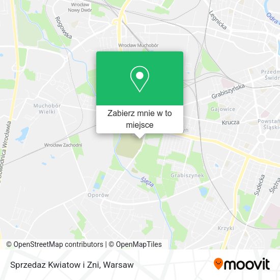 Mapa Sprzedaz Kwiatow i Zni