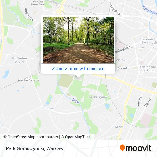 Mapa Park Grabiszyński