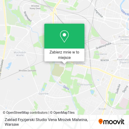 Mapa Zakład Fryzjerski Studio Vena Mrożek Malwina