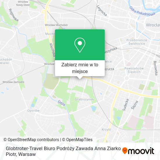 Mapa Globtroter-Travel Biuro Podróży Zawada Anna Ziarko Piotr