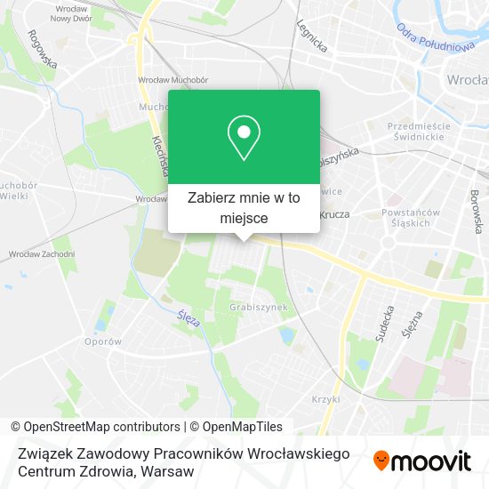 Mapa Związek Zawodowy Pracowników Wrocławskiego Centrum Zdrowia