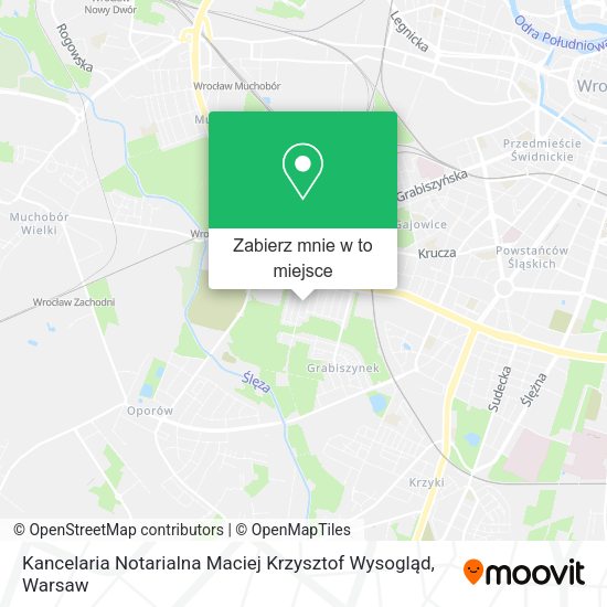 Mapa Kancelaria Notarialna Maciej Krzysztof Wysogląd