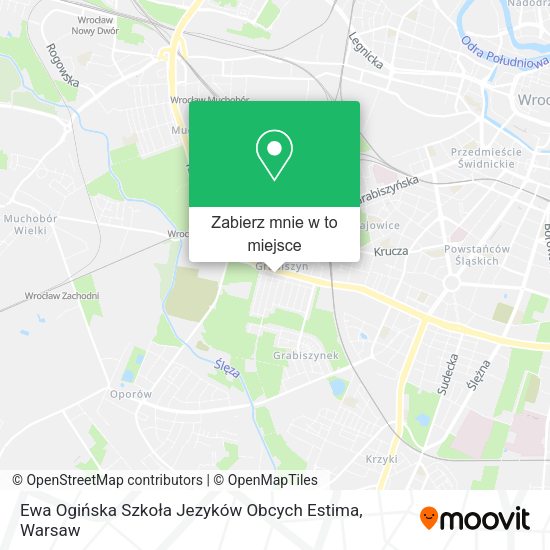 Mapa Ewa Ogińska Szkoła Jezyków Obcych Estima