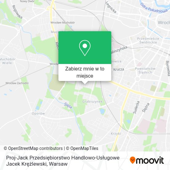 Mapa Proj-Jack Przedsiębiorstwo Handlowo-Usługowe Jacek Krężlewski