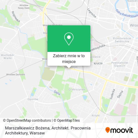 Mapa Marszałkiewicz Bożena, Architekt. Pracownia Architektury