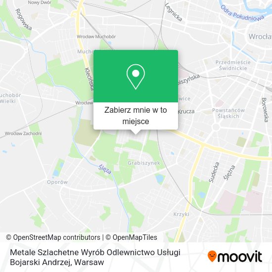 Mapa Metale Szlachetne Wyrób Odlewnictwo Usługi Bojarski Andrzej