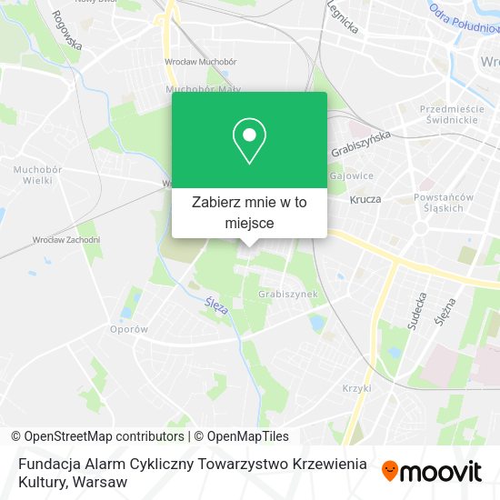 Mapa Fundacja Alarm Cykliczny Towarzystwo Krzewienia Kultury