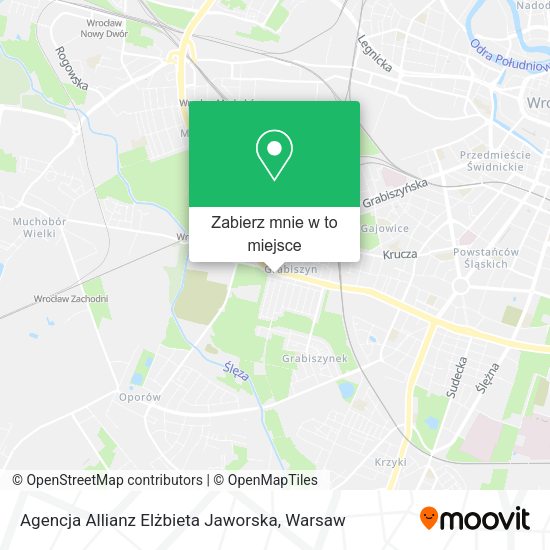 Mapa Agencja Allianz Elżbieta Jaworska