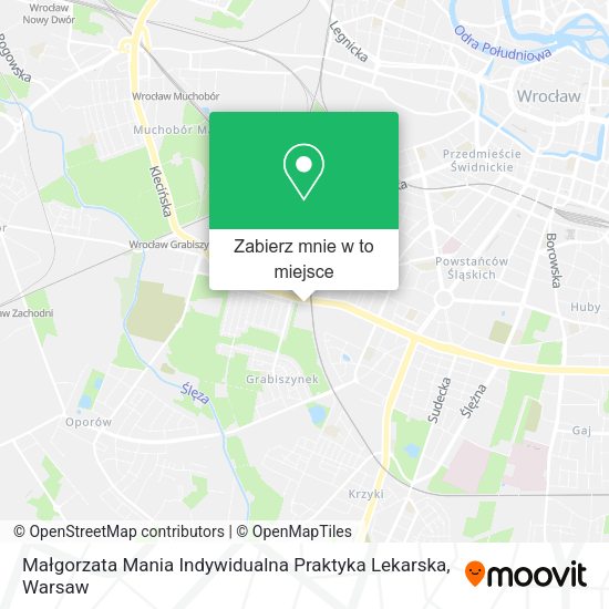 Mapa Małgorzata Mania Indywidualna Praktyka Lekarska