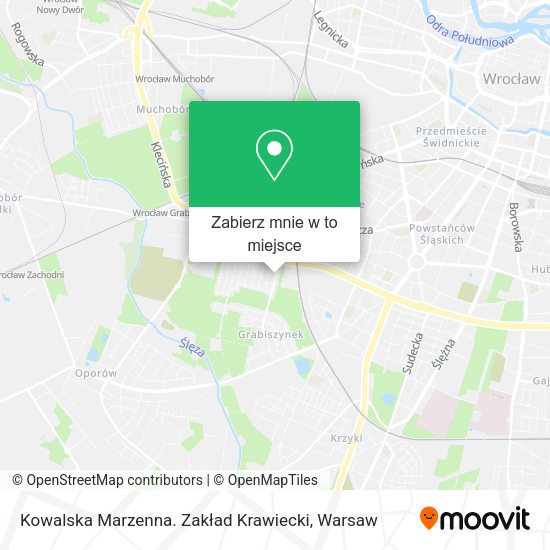 Mapa Kowalska Marzenna. Zakład Krawiecki