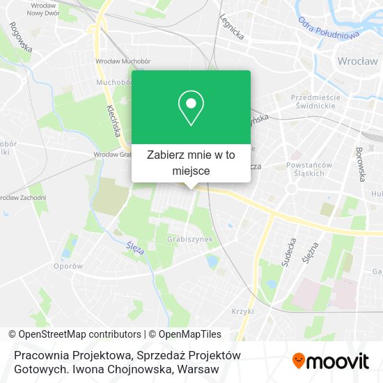 Mapa Pracownia Projektowa, Sprzedaż Projektów Gotowych. Iwona Chojnowska