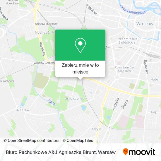 Mapa Biuro Rachunkowe A&J Agnieszka Birunt