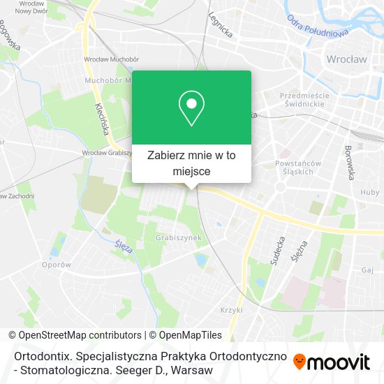 Mapa Ortodontix. Specjalistyczna Praktyka Ortodontyczno - Stomatologiczna. Seeger D.