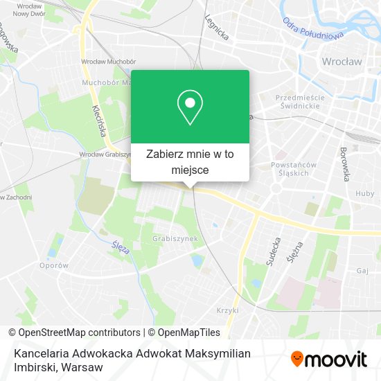 Mapa Kancelaria Adwokacka Adwokat Maksymilian Imbirski