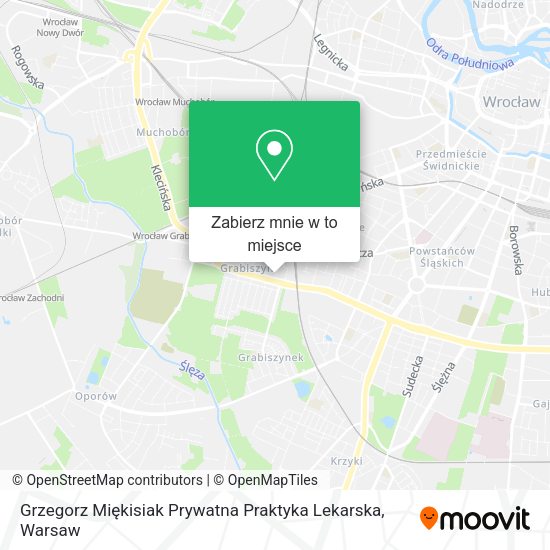 Mapa Grzegorz Miękisiak Prywatna Praktyka Lekarska