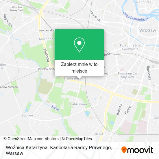 Mapa Woźnica Katarzyna. Kancelaria Radcy Prawnego