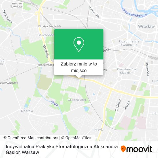 Mapa Indywidualna Praktyka Stomatologiczna Aleksandra Gąsior