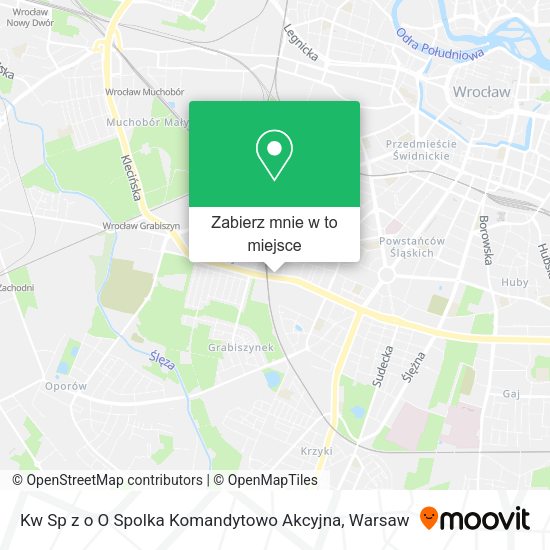 Mapa Kw Sp z o O Spolka Komandytowo Akcyjna