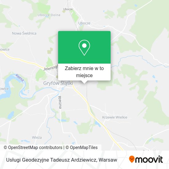 Mapa Usługi Geodezyjne Tadeusz Ardziewicz