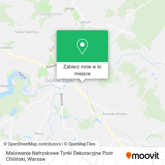 Mapa Malowanie Natryskowe Tynki Dekoracyjne Piotr Chiliński