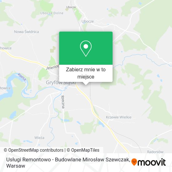 Mapa Usługi Remontowo - Budowlane Mirosław Szewczak