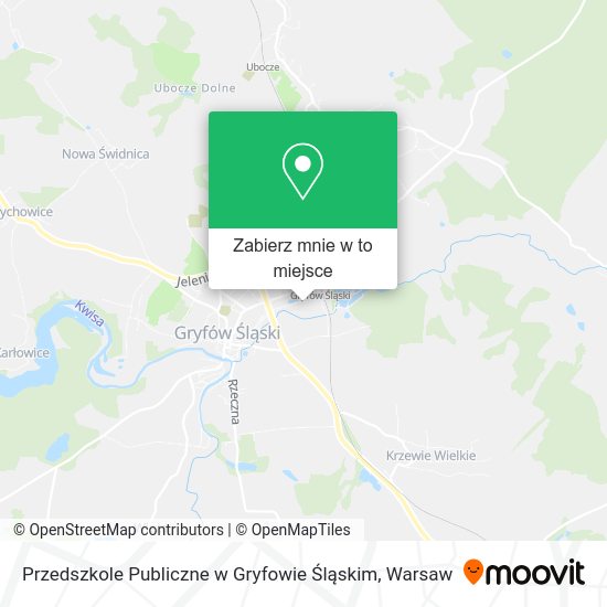 Mapa Przedszkole Publiczne w Gryfowie Śląskim