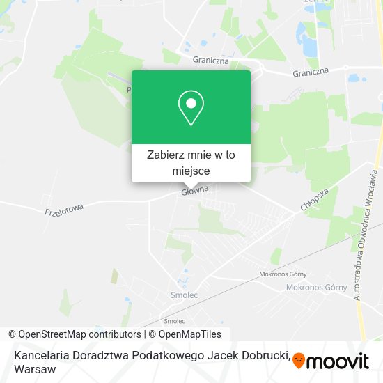 Mapa Kancelaria Doradztwa Podatkowego Jacek Dobrucki