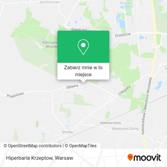 Mapa Hiperbaria Krzeptow