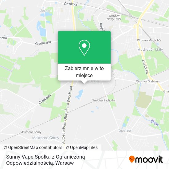 Mapa Sunny Vape Spółka z Ograniczoną Odpowiedzialnością