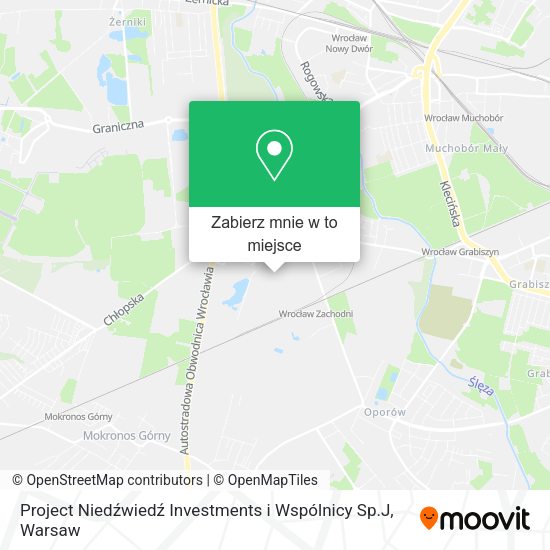 Mapa Project Niedźwiedź Investments i Wspólnicy Sp.J